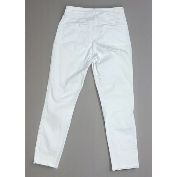 Hollister✨White High Rise Jean Legging Slim Straight Stretch White Size 7R - Picture 6 of 9